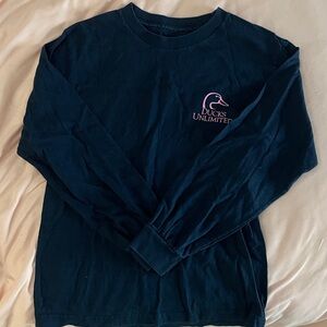 Ducks Unlimited navy Long Sleeve Shirt